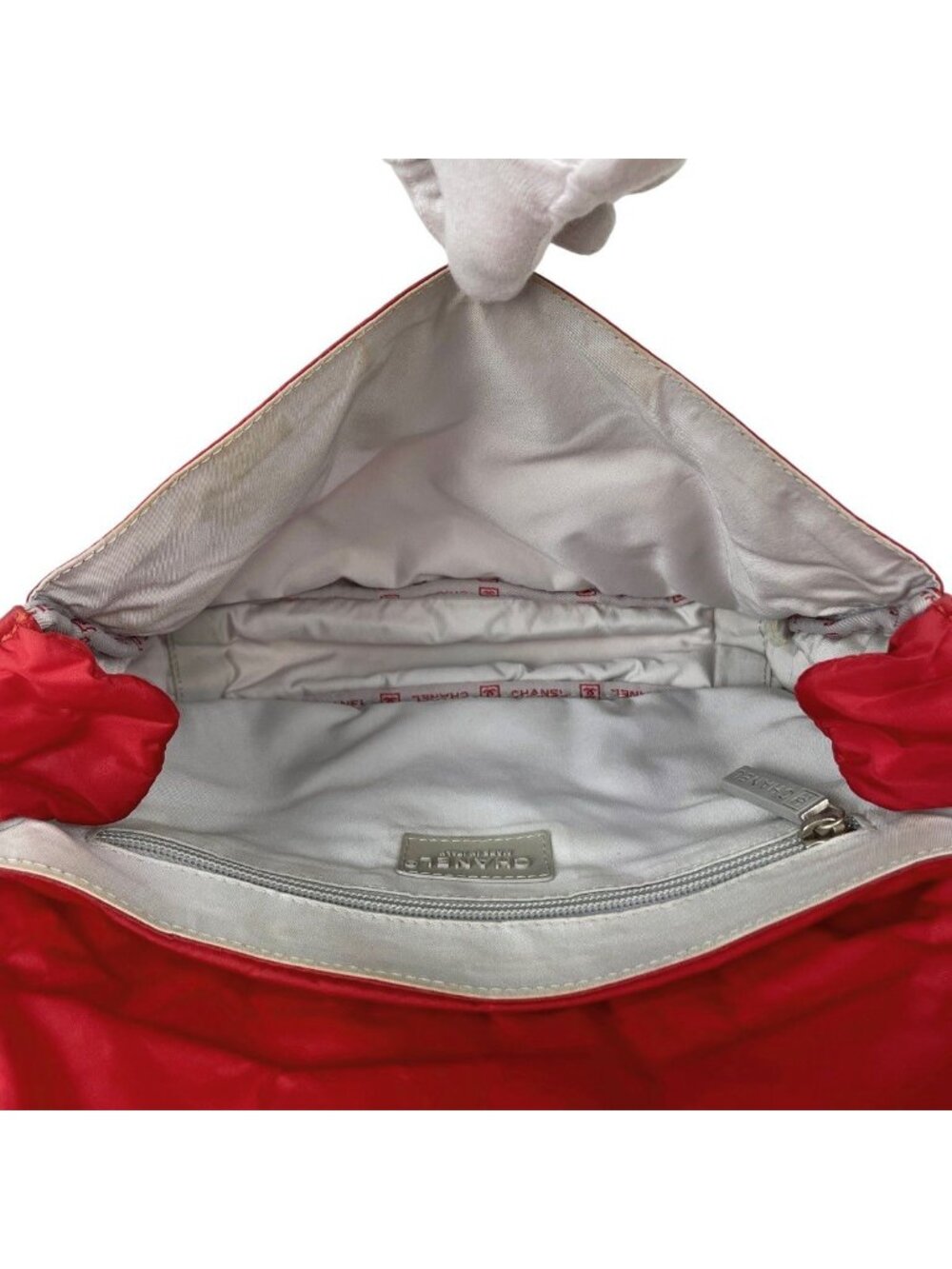 Chanel Sports Line Shoulder Bag CC Logo Nylon Red - Picture 15 of 15